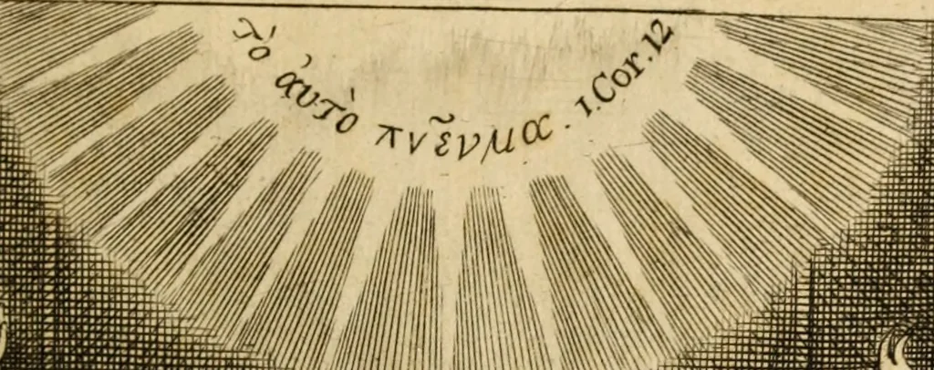 An illustration from A view of the government and publick worship of God in the Reformed Churches beyond the seas : wherein is shewed their conformity and agreement with the Church of England, as it is established by the Act of Uniformity, 1662, leaf 6