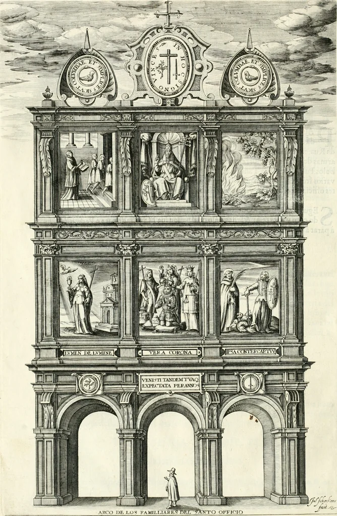 An illustration from Viagem da Catholica Real Magestade del Rey D. Filipe II N.S. ao Reyno de Portvgal e rellaçao do solene recebimento que nelle se lhe fez S. Magestade a mandou, 1621, leaf 119