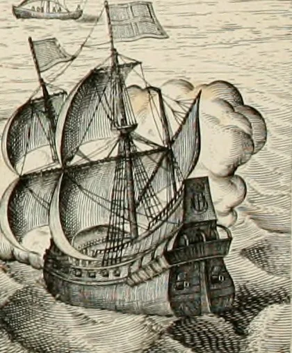 An illustration from Viagem da Catholica Real Magestade del Rey D. Filipe II N.S. ao Reyno de Portvgal e rellaçao do solene recebimento que nelle se lhe fez S. Magestade a mandou, 1621, leaf 39