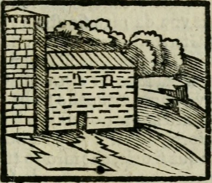 An illustration from Viaggio da Venetia al Santo Sepolcro, et al monte Sinai; col dissegno delle città, castelli, ville, chiese, monasterij, isole, porti, & fiumi, che sin là si ritrouano; et vna breue regola di quanto si dee osseruar nel detto viaggio, e quel che si paga da luoco à luoco, sì di dacij, come d'altre cose, 1606, leaf 118