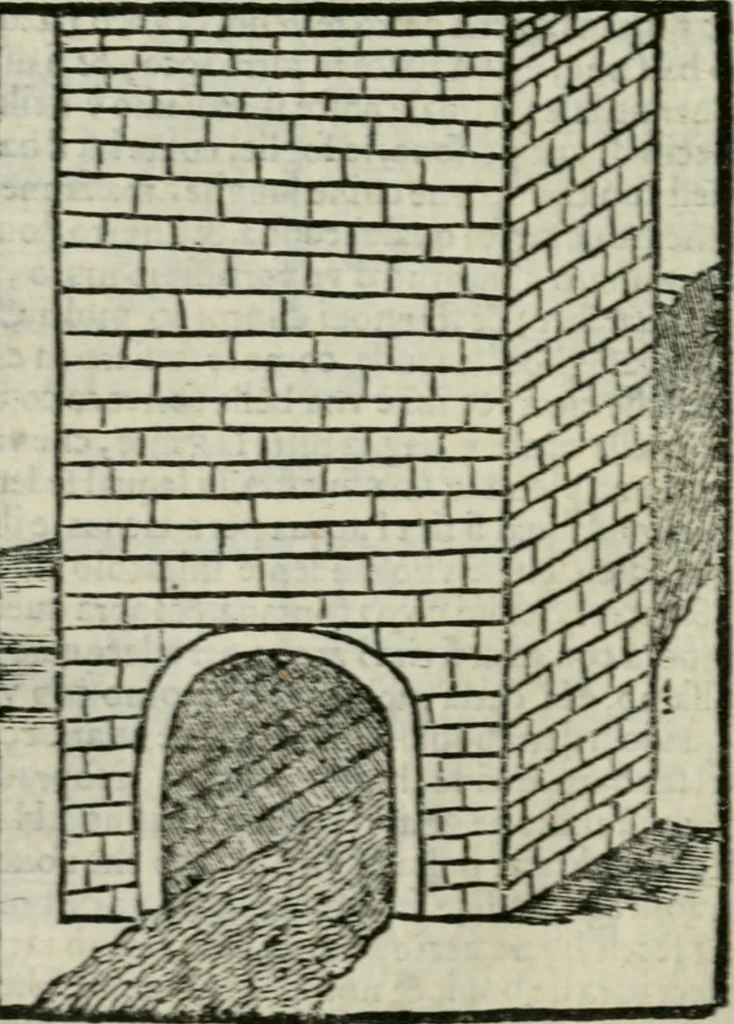 An illustration from Viaggio da Venetia al Santo Sepolcro, et al monte Sinai; col dissegno delle città, castelli, ville, chiese, monasterij, isole, porti, & fiumi, che sin là si ritrouano; et vna breue regola di quanto si dee osseruar nel detto viaggio, e quel che si paga da luoco à luoco, sì di dacij, come d'altre cose, 1606, leaf 149