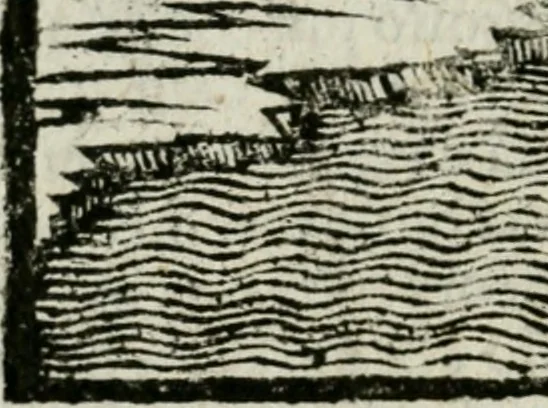 An illustration from Viaggio da Venetia al Santo Sepolcro, et al monte Sinai; col dissegno delle città, castelli, ville, chiese, monasterij, isole, porti, & fiumi, che sin là si ritrouano; et vna breue regola di quanto si dee osseruar nel detto viaggio, e quel che si paga da luoco à luoco, sì di dacij, come d'altre cose, 1606, leaf 175