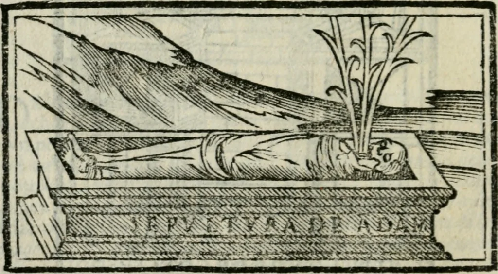 An illustration from Viaggio da Venetia al Santo Sepolcro, et al monte Sinai; col dissegno delle città, castelli, ville, chiese, monasterij, isole, porti, & fiumi, che sin là si ritrouano; et vna breue regola di quanto si dee osseruar nel detto viaggio, e quel che si paga da luoco à luoco, sì di dacij, come d'altre cose, 1606, leaf 49