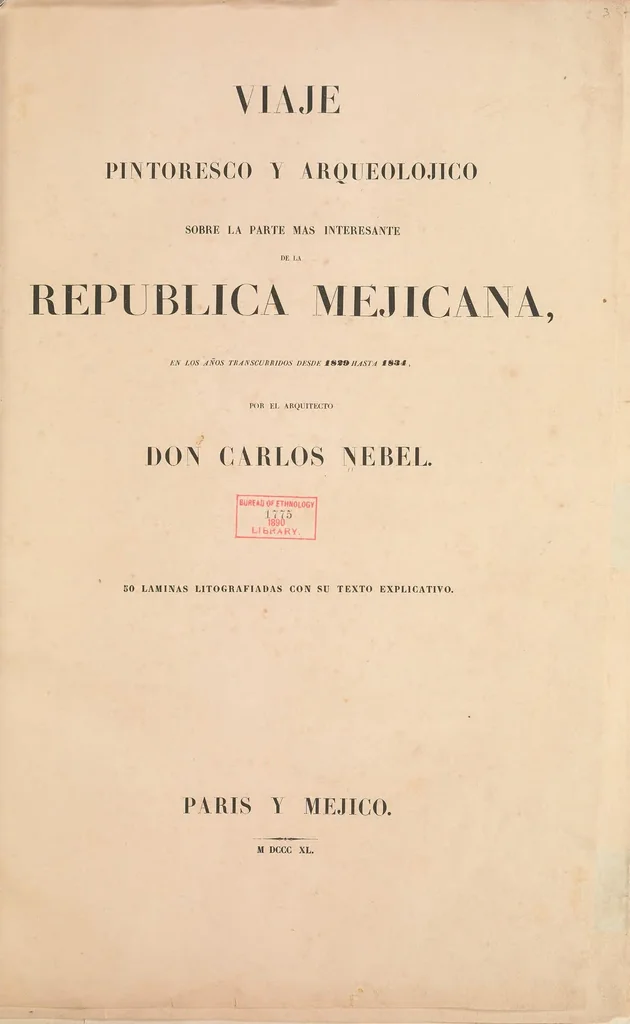 An illustration from Viaje pintoresco y arqueolójico sobre la parte más interesante de la República Mejicana, en los años transcurridos desde 1829 hasta 1834, 1840, leaf 11