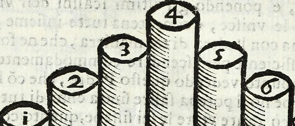 An illustration from Via retta della voce corale, 1671, leaf 39