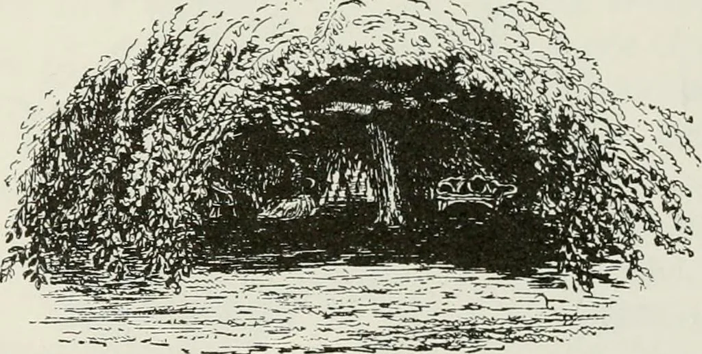 An illustration from Victorian gardens: The art of beautifying suburban home grounds, 1870, leaf 129