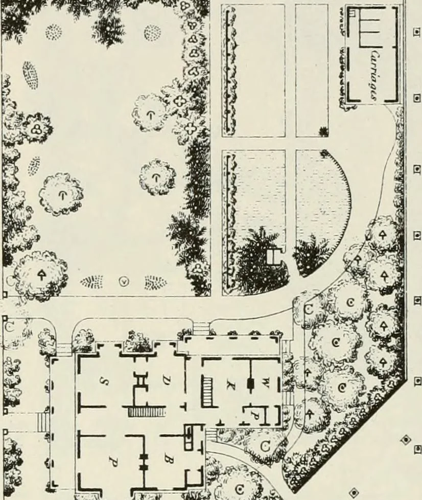 An illustration from Victorian gardens: The art of beautifying suburban home grounds, 1870, leaf 301