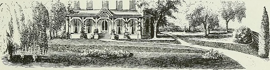 An illustration from Victorian gardens: The art of beautifying suburban home grounds, 1870, leaf 34