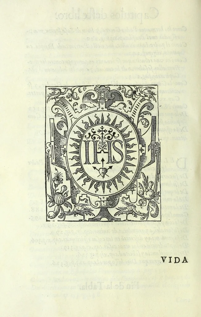 An illustration from Vida del .P. Ignacio de Loyola, fundador de la religion de la Compañia de Iesus: y de los padres maestro Diego Laynez, y Francisco de Borja ... En las quales se contiene su fundacion, progresso, y aumento, hasta el año de 1572. Escritas por el padre Pedro de Ribadeneyra, 1593, leaf 368