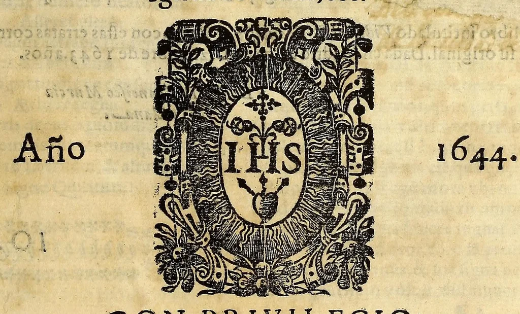 An illustration from Vida del santo padre, y gran siervo de Dios el B. Francisco de Borja, tercero general de la Compañia de Iesus ... Vàn añadidas sus obras, que no estauan impressas antes., 1644, leaf 9
