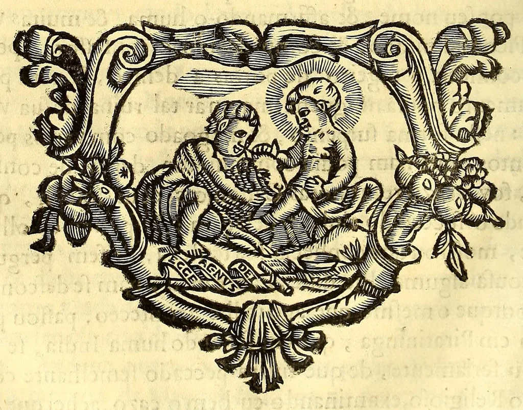An illustration from Vida do venerauel padre Ioseph de Anchieta da Companhia de Iesu, taumaturgo do Nouo Mundo, na prouincia do Brasil., 1672, leaf 348