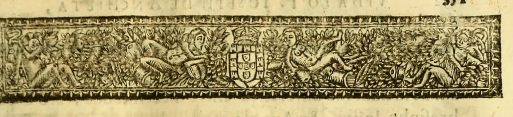 An illustration from Vida do venerauel padre Ioseph de Anchieta da Companhia de Iesu, taumaturgo do Nouo Mundo, na prouincia do Brasil., 1672, leaf 387
