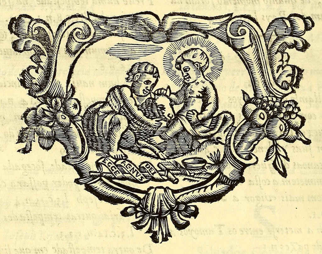 An illustration from Vida do venerauel padre Ioseph de Anchieta da Companhia de Iesu, taumaturgo do Nouo Mundo, na prouincia do Brasil., 1672, leaf 476