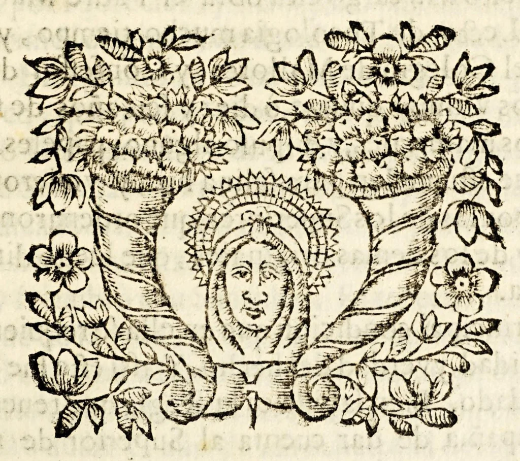 An illustration from Vida, hechos, y doctrina del venerable hermano Alonso Rodriguez, religioso de la Compañia de Iesus., 1652, leaf 45
