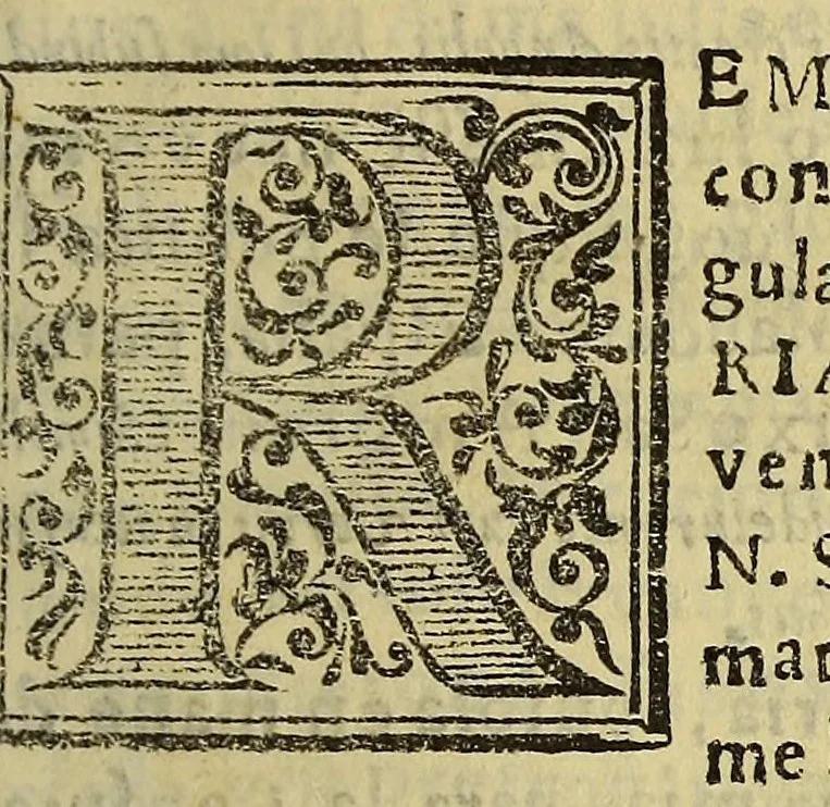 An illustration from Vida, virtudes, trabajos fabores, y milagros de la Ven. M. sor Maria de Jesus Angelopolitana religiosa en el insigne Convento de la Limpia Concepcion de la Ciudad de los Angeles, en la Nueva España; y natural de ella ..., 1683, leaf 13