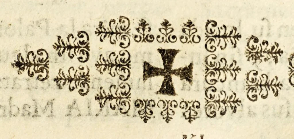 An illustration from Vida, y virtudes heroycas de la madre Maria de Jesus, religiosa professa en el Convento de la Limpia Concepcion de la Virgen Maria N. Señora de la Ciudad de los Angeles., 1676, leaf 327