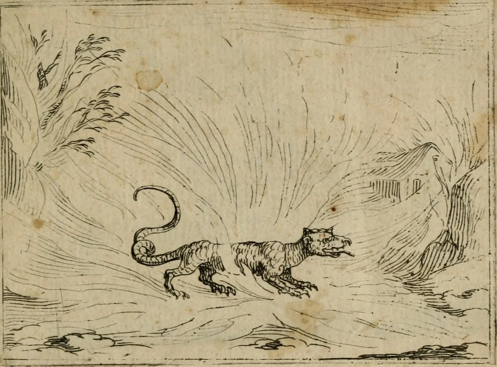 An illustration from Vie de la Mere de Dieu representée par emblesmes = Vita Beatae Mariae Vir. Matris Dei emblematib[us] delineata, 1628, leaf 22