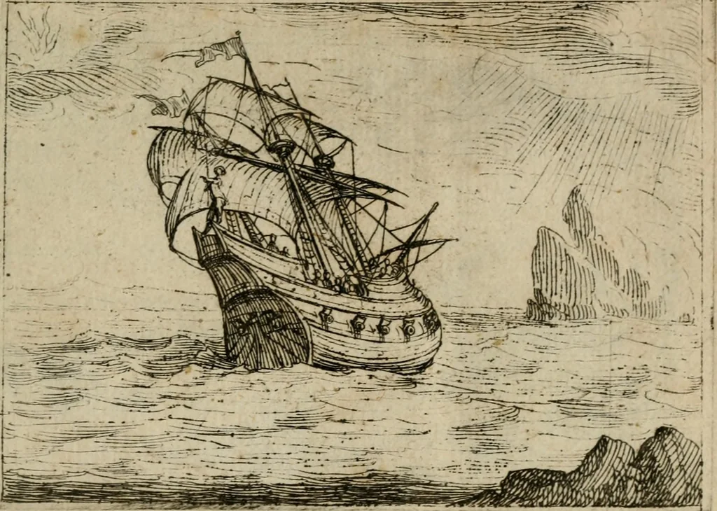 An illustration from Vie de la Mere de Dieu representée par emblesmes = Vita Beatae Mariae Vir. Matris Dei emblematib[us] delineata, 1628, leaf 24