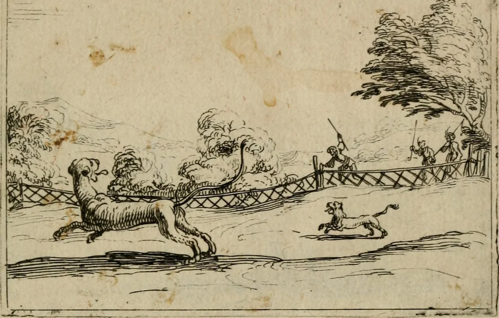 An illustration from Vie de la Mere de Dieu representée par emblesmes = Vita Beatae Mariae Vir. Matris Dei emblematib[us] delineata, 1628, leaf 48