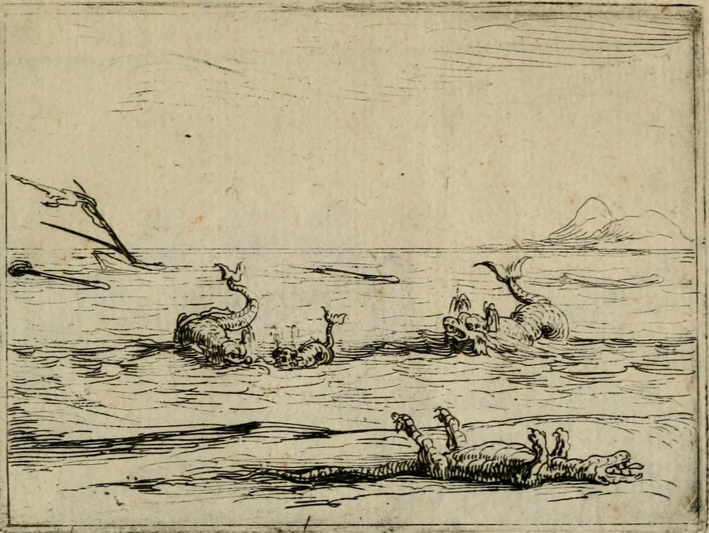 An illustration from Vie de la Mere de Dieu representée par emblesmes = Vita Beatae Mariae Vir. Matris Dei emblematib[us] delineata, 1628, leaf 50
