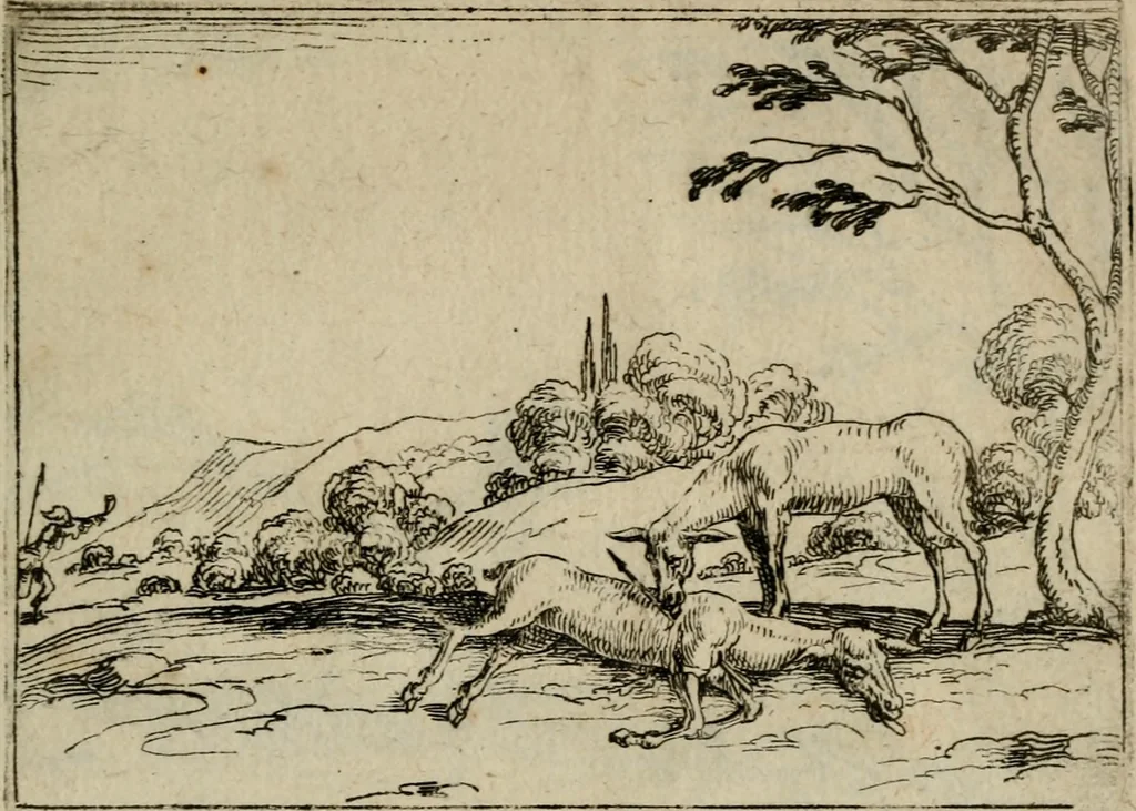 An illustration from Vie de la Mere de Dieu representée par emblesmes = Vita Beatae Mariae Vir. Matris Dei emblematib[us] delineata, 1628, leaf 56