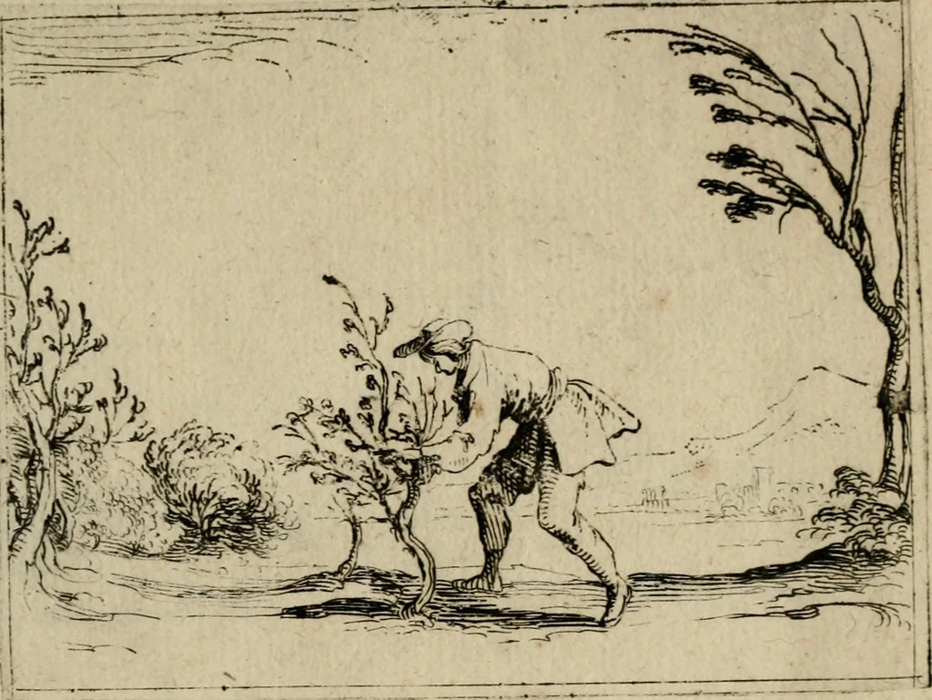 An illustration from Vie de la Mere de Dieu representée par emblesmes = Vita Beatae Mariae Vir. Matris Dei emblematib[us] delineata, 1628, leaf 64