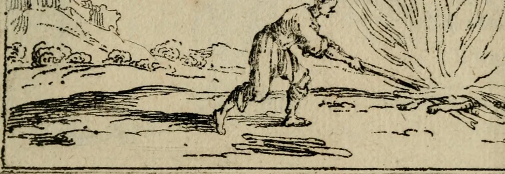 An illustration from Vie de la Mere de Dieu representée par emblesmes = Vita Beatae Mariae Vir. Matris Dei emblematib[us] delineata, 1628, leaf 66