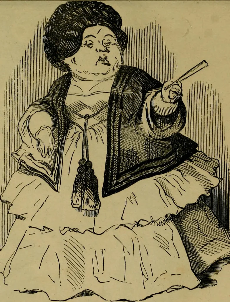 An illustration from Vie d'une parisienne, 1855, leaf 10
