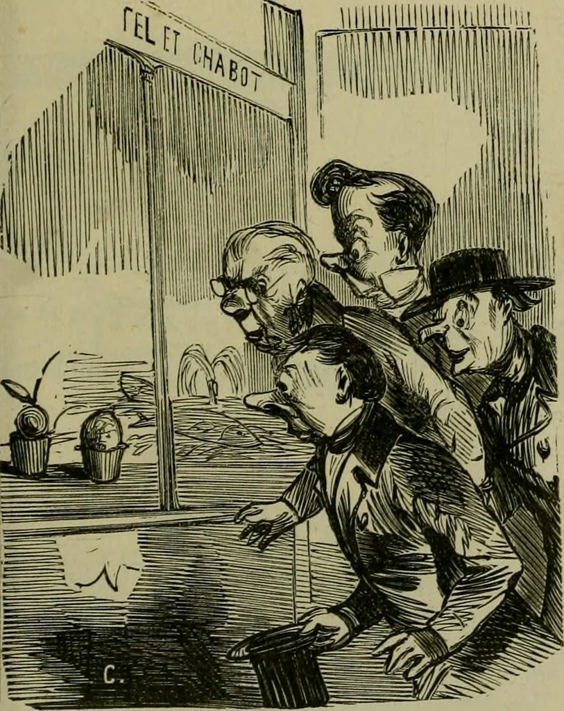 An illustration from Vie d'une parisienne, 1855, leaf 100