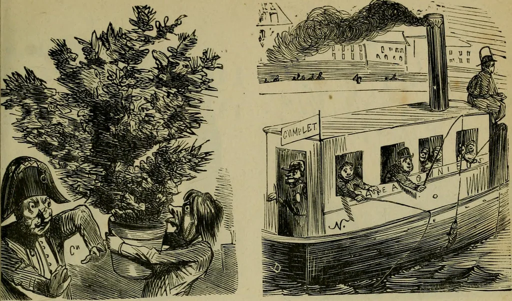 An illustration from Vie d'une parisienne, 1855, leaf 102