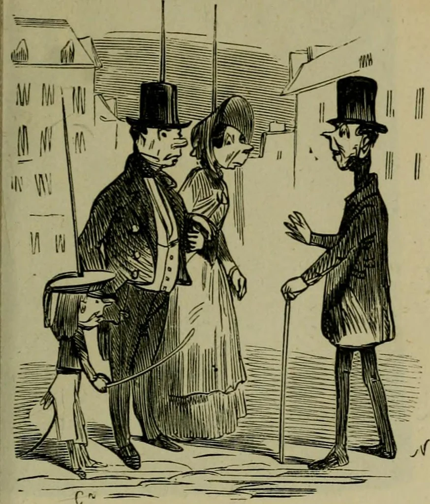 An illustration from Vie d'une parisienne, 1855, leaf 104