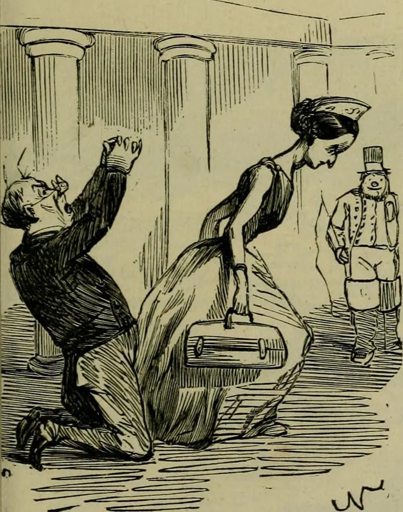 An illustration from Vie d'une parisienne, 1855, leaf 106