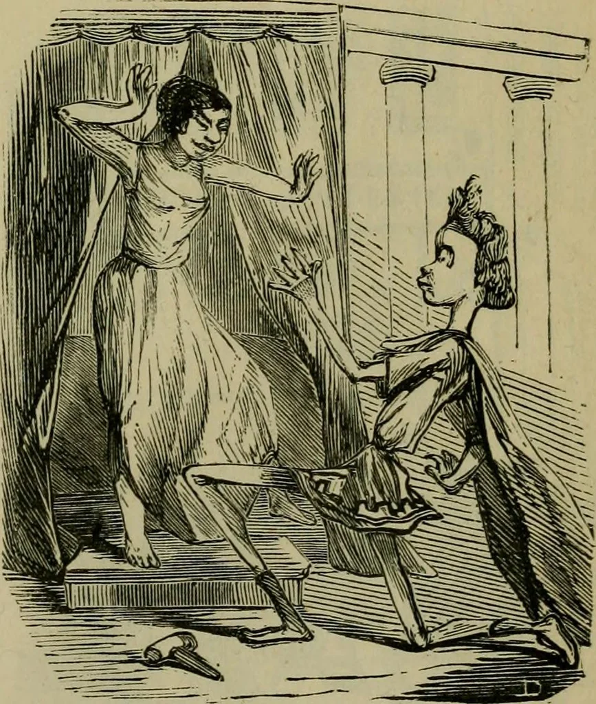 An illustration from Vie d'une parisienne, 1855, leaf 106