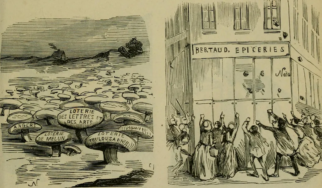An illustration from Vie d'une parisienne, 1855, leaf 108