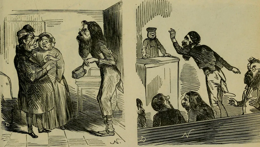 An illustration from Vie d'une parisienne, 1855, leaf 110