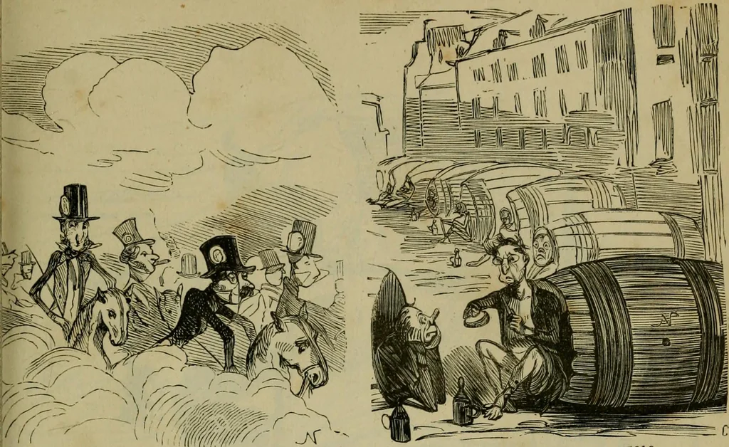 An illustration from Vie d'une parisienne, 1855, leaf 116