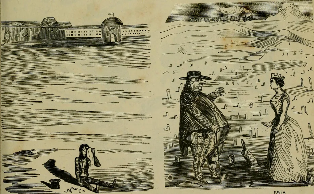 An illustration from Vie d'une parisienne, 1855, leaf 116