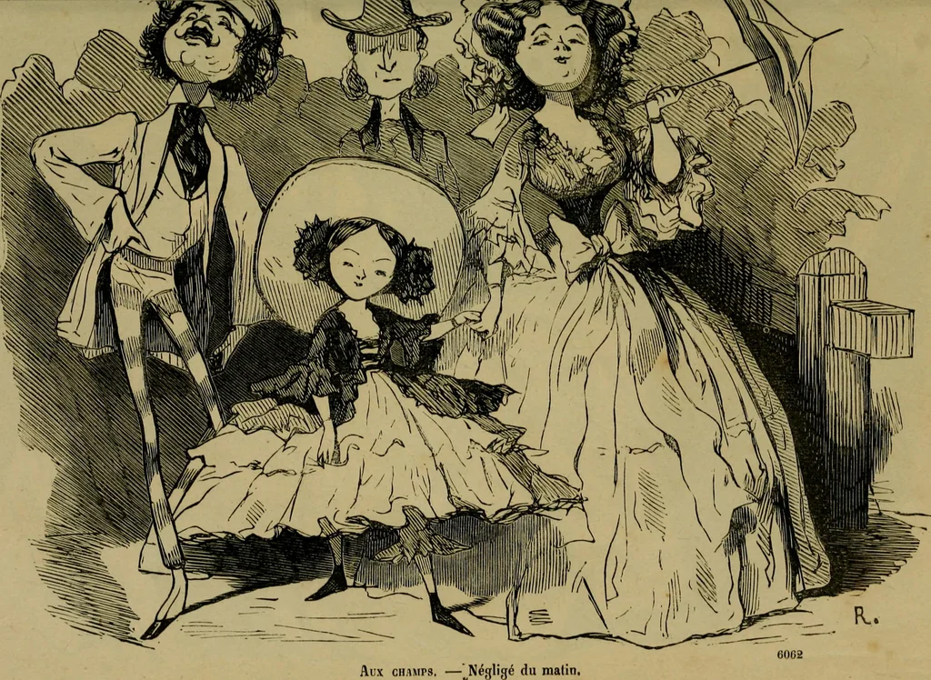 An illustration from Vie d'une parisienne, 1855, leaf 12