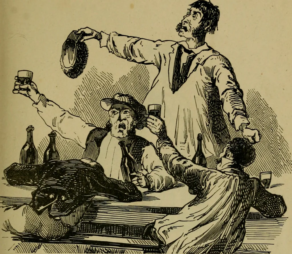 An illustration from Vie d'une parisienne, 1855, leaf 124