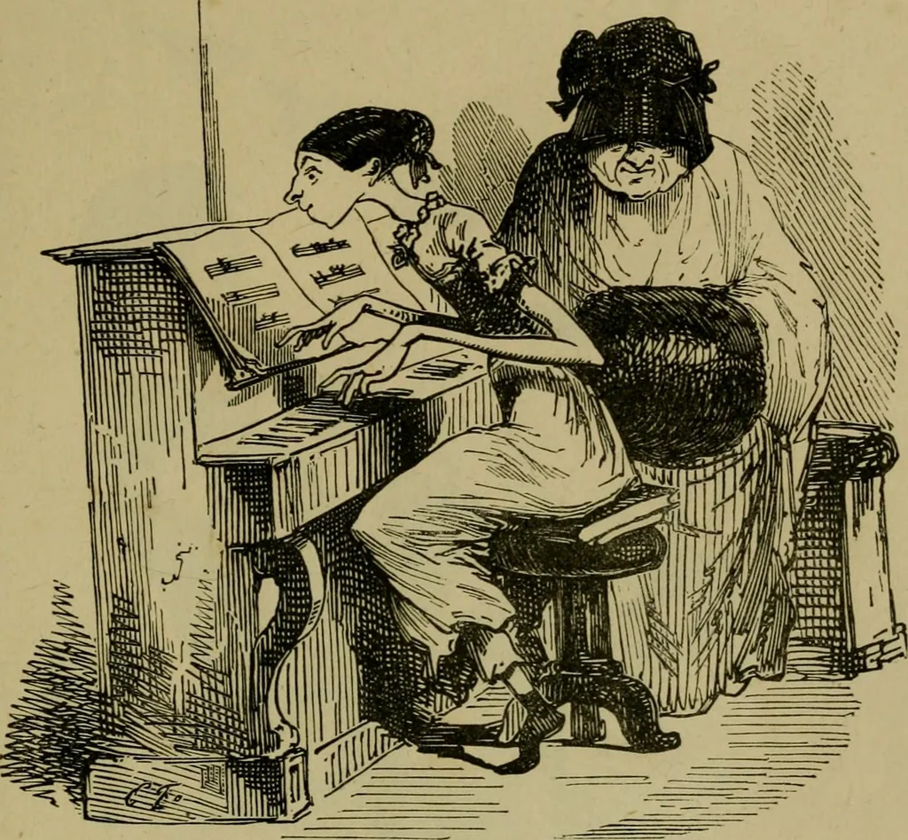 An illustration from Vie d'une parisienne, 1855, leaf 132