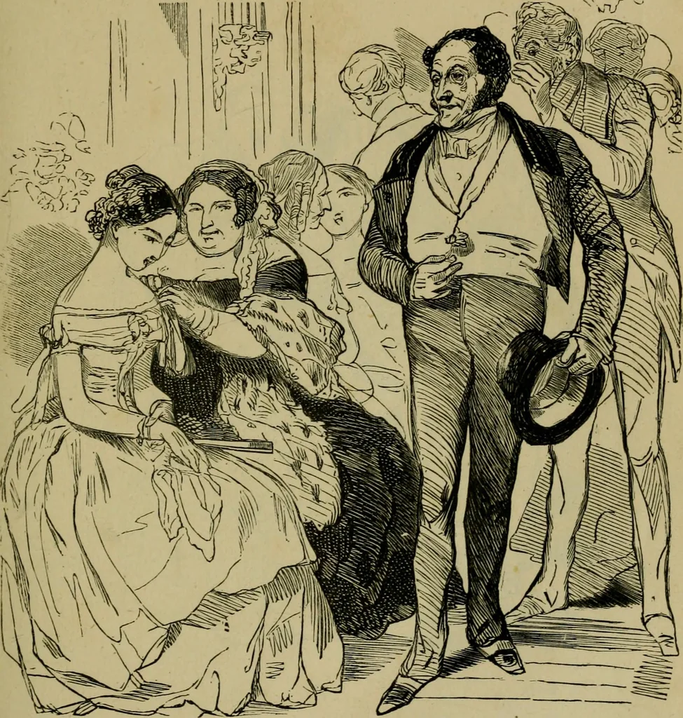 An illustration from Vie d'une parisienne, 1855, leaf 146