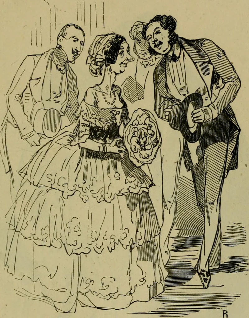 An illustration from Vie d'une parisienne, 1855, leaf 148