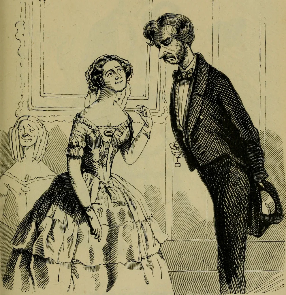 An illustration from Vie d'une parisienne, 1855, leaf 150