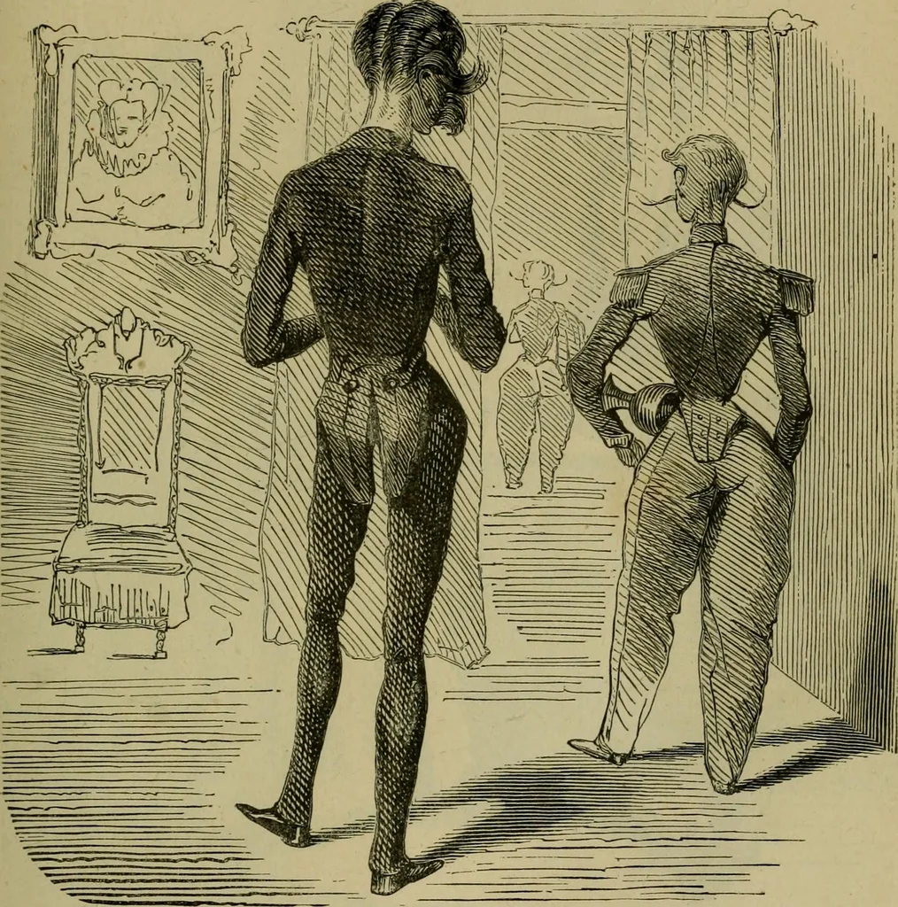 An illustration from Vie d'une parisienne, 1855, leaf 154