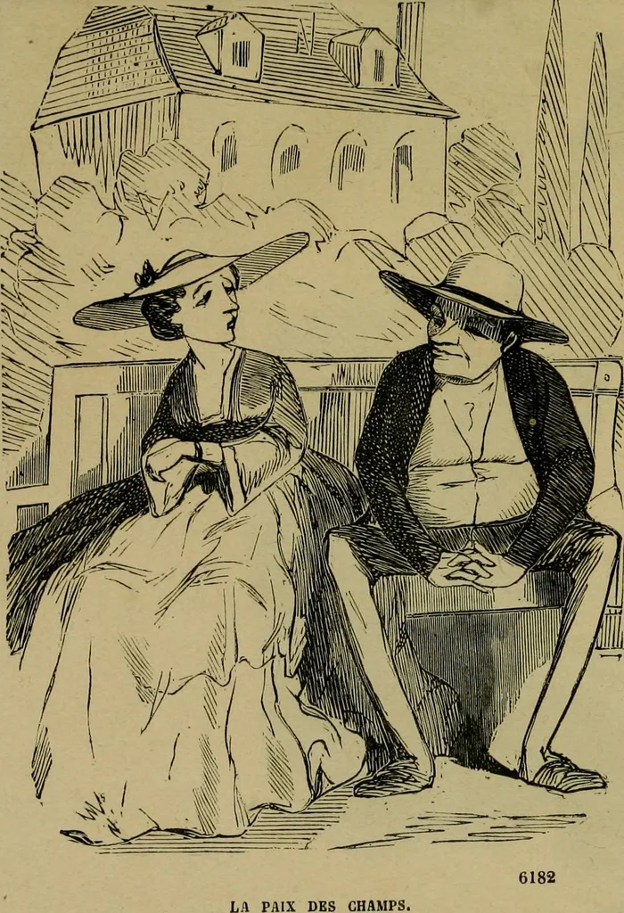 An illustration from Vie d'une parisienne, 1855, leaf 16