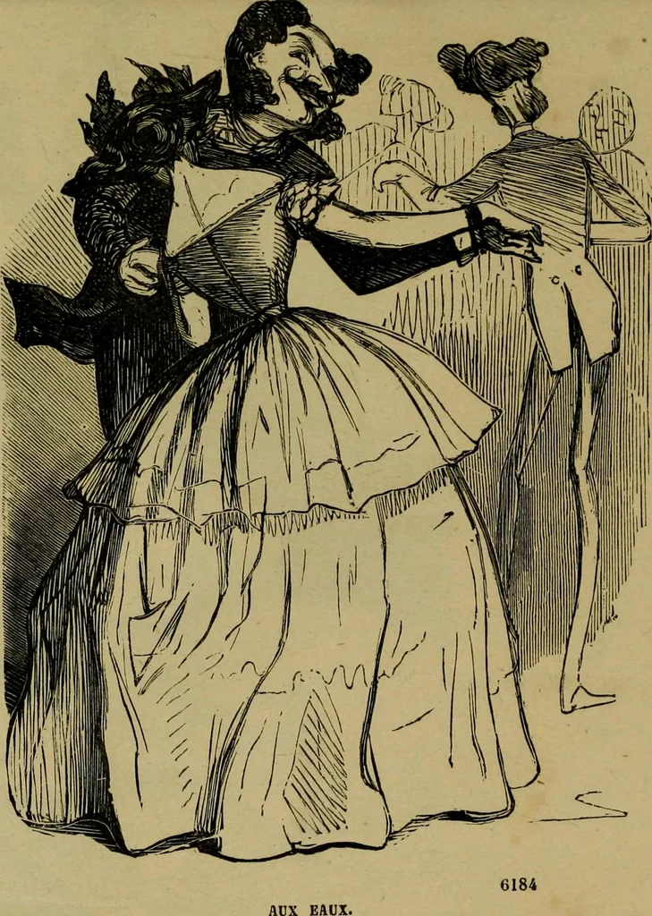 An illustration from Vie d'une parisienne, 1855, leaf 16