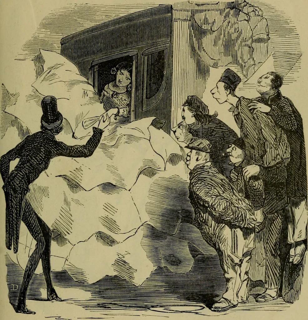An illustration from Vie d'une parisienne, 1855, leaf 162