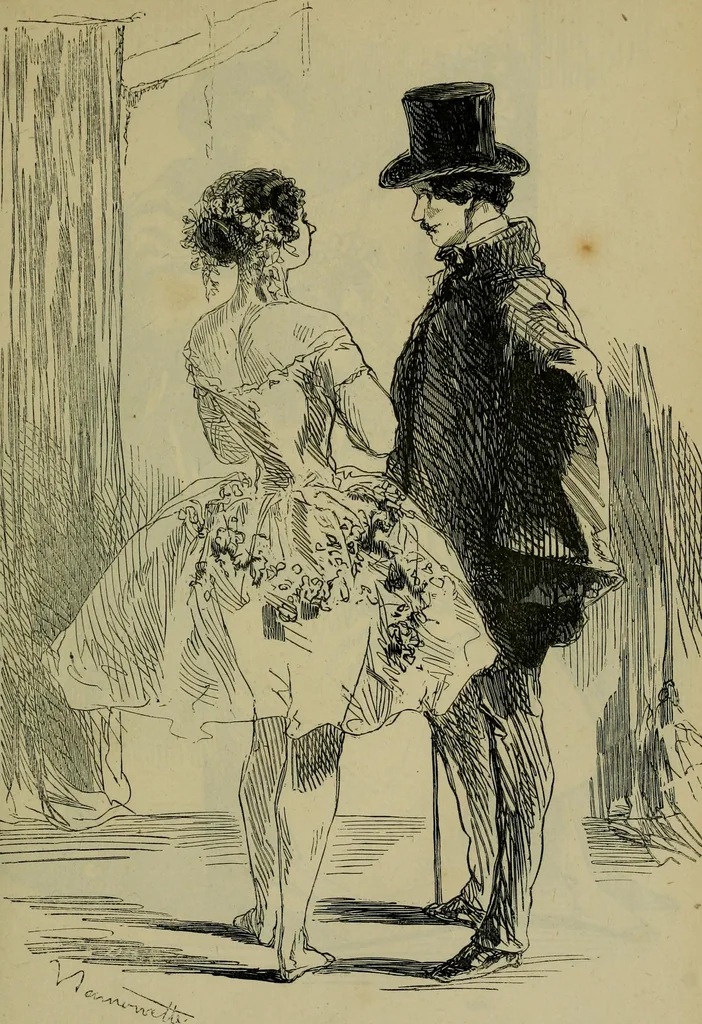 An illustration from Vie d'une parisienne, 1855, leaf 176