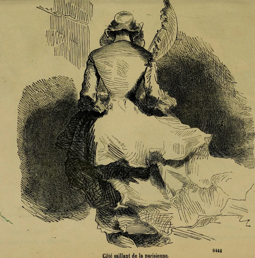 An illustration from Vie d'une parisienne, 1855, leaf 18