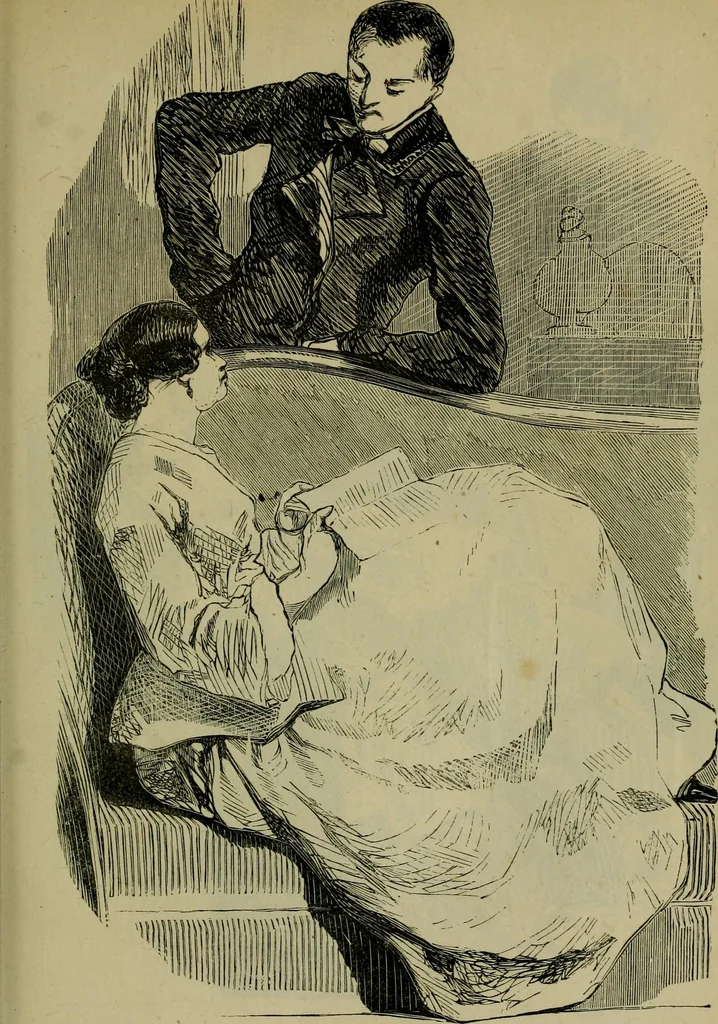 An illustration from Vie d'une parisienne, 1855, leaf 180